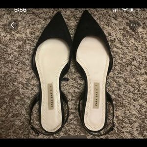 Like new Zara pointed toe slingback flats